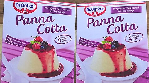 Dr Oetker Makes Panna Cotta PREPARATION SUPER Easy