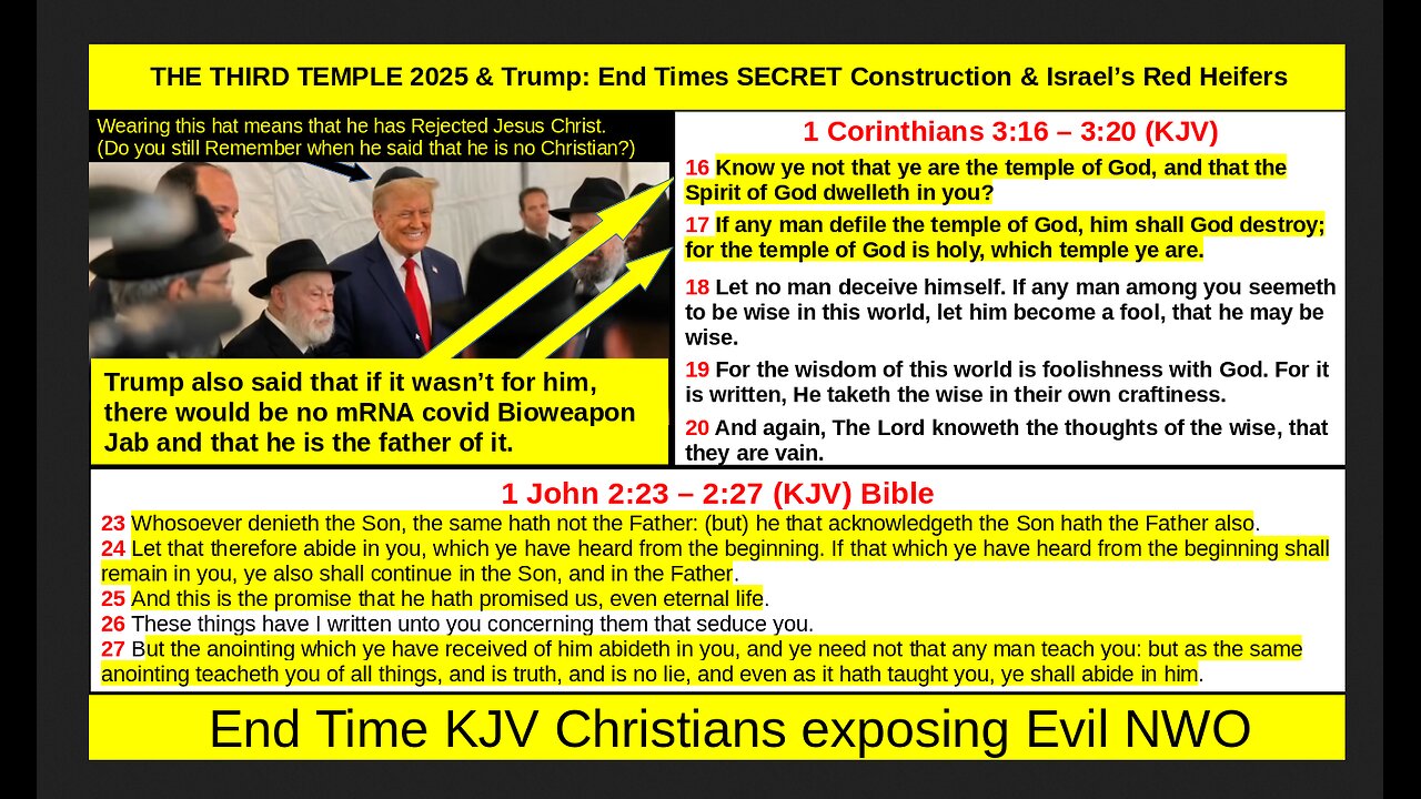 THE THIRD TEMPLE 2025 & Trump: End Times SECRET Construction & Israel’s Red Heifers