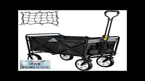 VEVOR Wagon Cart Collapsible Folding Cart with 176lbs Load Outdoor Utility Garden Review