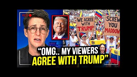 Rachel Maddow SPIRALS LIVE ON AIR as s"he" Realizes her Viewers Actually Agree with Trump