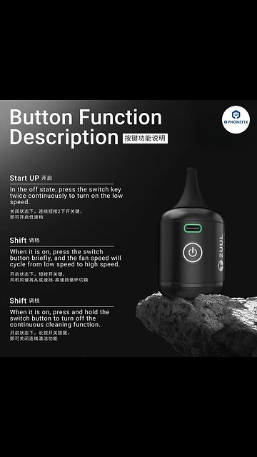 2UUL DA90 30W Superpower Large Air Volume Fan for Precise Cooling Dust Removing