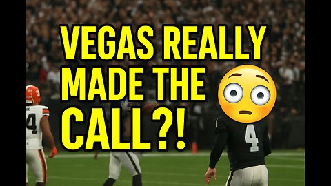 Did Vegas just SCRIPT the ending? 😳🏈