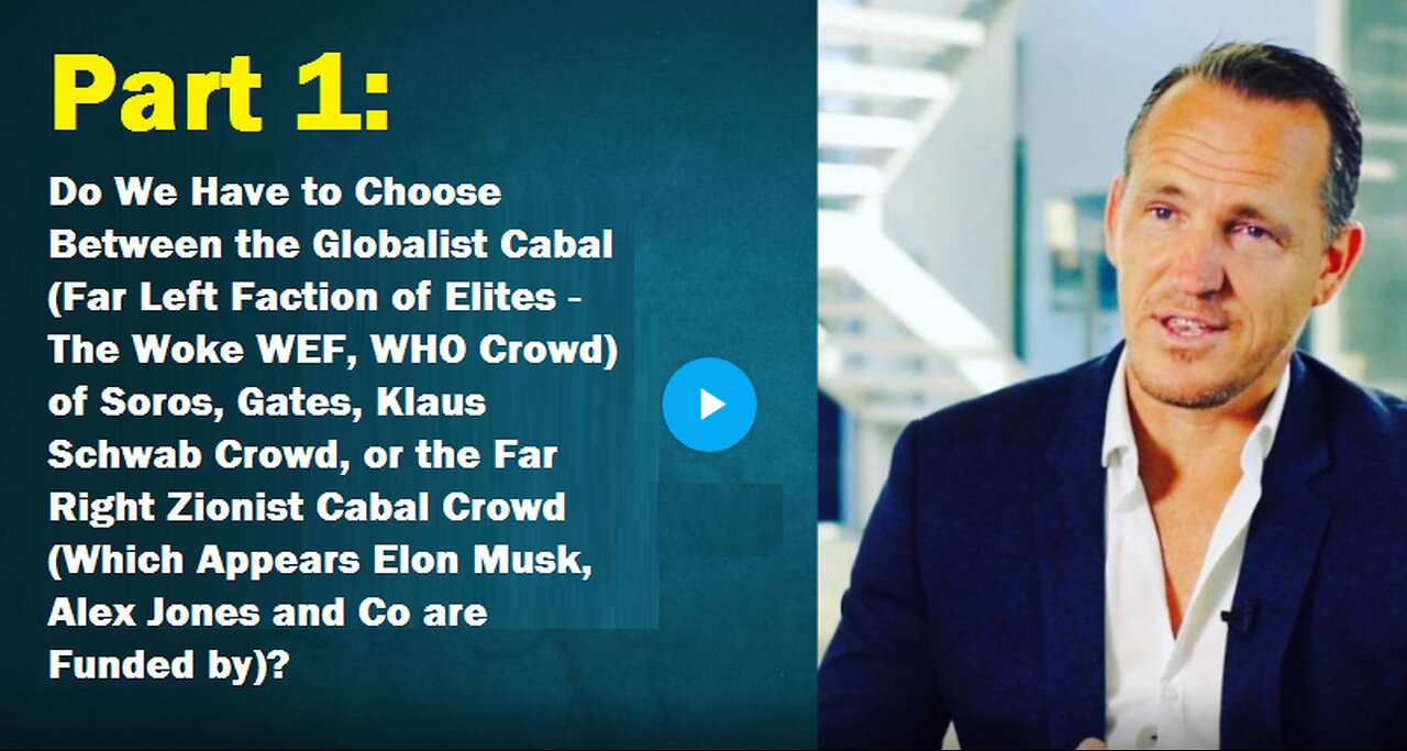 Part 1: Do We Have to Choose Between the Globalist Cabal...