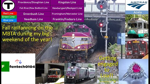 An adventure of a lifetime! Railfanning the MBTA around Boston & getting engaged to Lisa!!