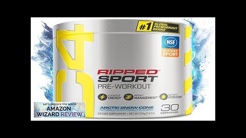 C4 Ripped Sport Pre Workout Powder Arctic Snow Cone NSF Certified Review