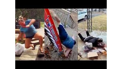 Hilarious Porch Slips and CCTV Fails 💀 |