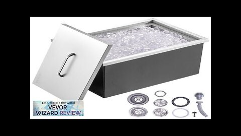 VEVOR Drop in Ice Chest 22"L x 17"W x 12"H Stainless Steel Review