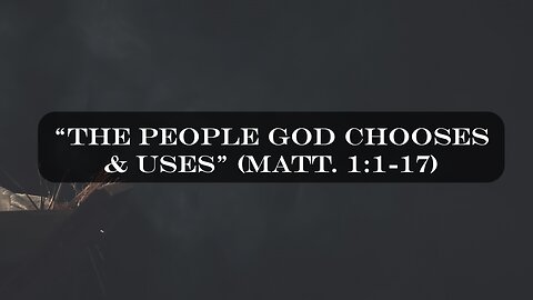 The People GOD Chooses And Uses | Sunday Morning Service (12/21/2025) | Jubilee Worship Center