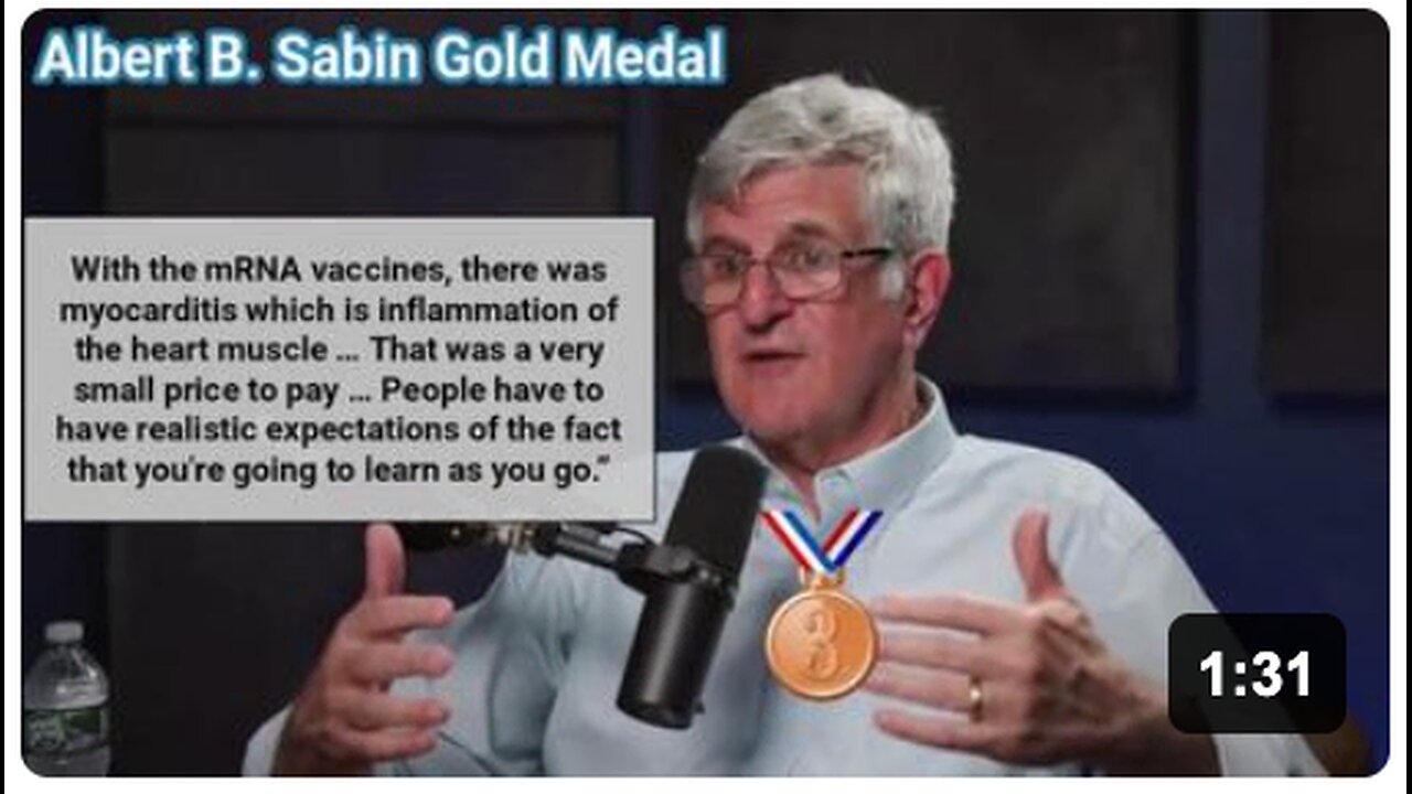 Dr. Paul Offit speaks: Myocarditis? It's a small price to pay... Dr. Offhim??