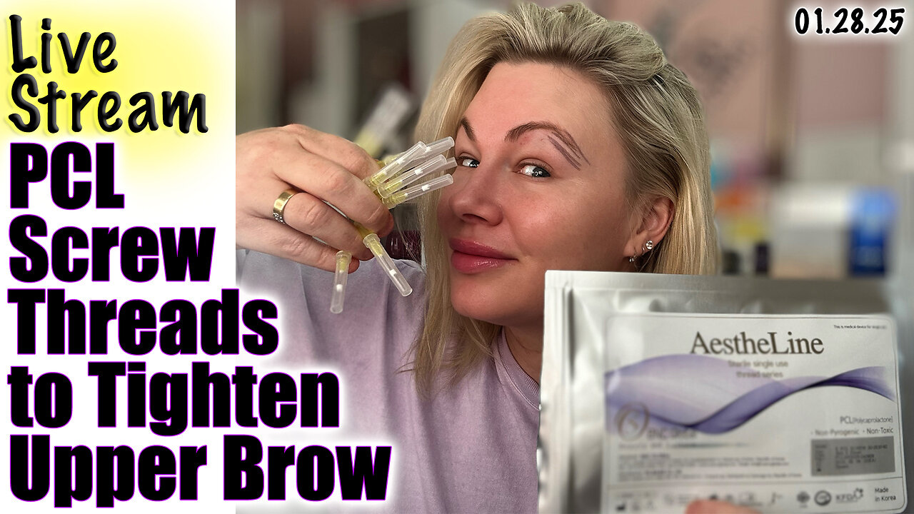 LIVE PCL SCREW THREADS TO TIGHTEN BROW, AceCosm.com and code Jessica10 Saves you Money
