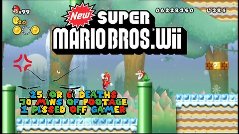 Old Let's Play New Super Mario Bros. Wii (Wii): The World 9-7 Extended Cut