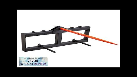 VEVOR 49" Hay Spear Bale Spears 1600lbs Loading Capacity Skid Steer Loader Review