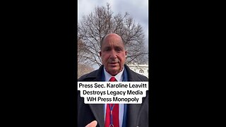 Press Sec. Karoline Leavitt Destroys Legacy Media WH Press Monopoly