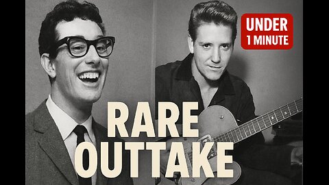 RARE Outtake - Buddy Holly & Eddie Cochran: Rock ’n’ Roll Outtake Magic