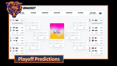 Wildcard Playoff Weekend Projections l Da Bears With Dark