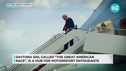 On Camera_ Donald Trump Takes A Lap At Daytona 500 In His ‘Beast’; Shares This Special Message