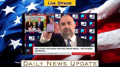 x495b: Explain America - NBC Stops Live Show With Big Trump News — ‘We’ve Been Informed...’
