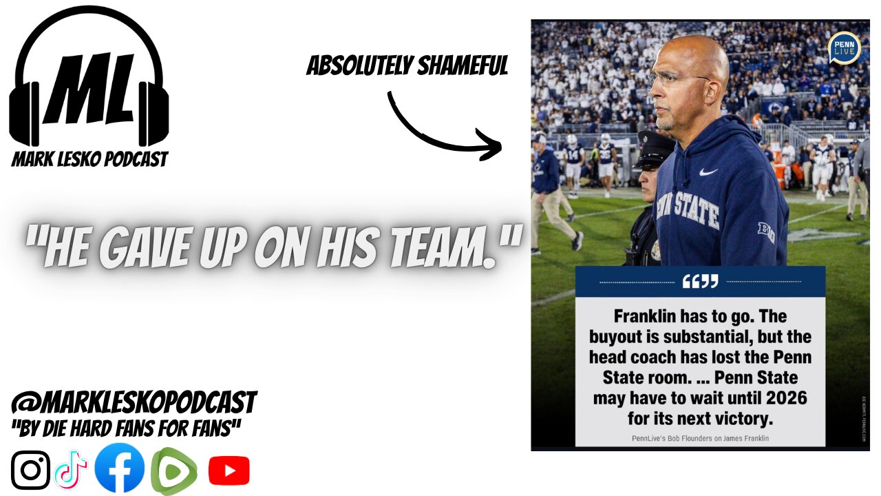 Penn State has gotten to this point because of James Franklin .. Jerrod's thoughts