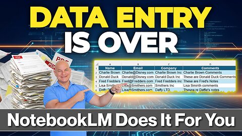 Stop Typing Data: NotebookLM Just Changed Everything