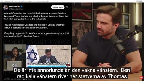 Israel vill mörda Candace Owens och Tucker Carlson