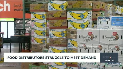 Food distributors struggle to meet demand