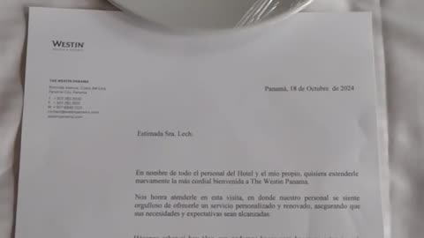Day 12: The Westin • Stay 5 • Welcome 🍪 Cookies & Letter 💌 - Panama City 🏙️ Panama