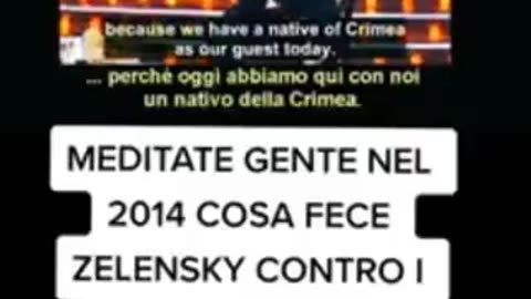 Quando Zelensky prendeva in giro gli abitanti della Crimea lasciati senz'acqua