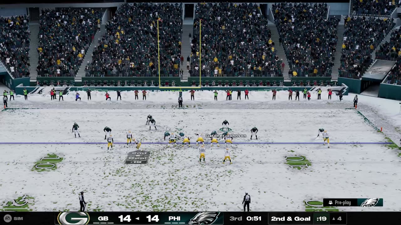 Wild Card Weekend NFL Playoffs - Packers @ Eagles - Madden NFL 25 Full Game