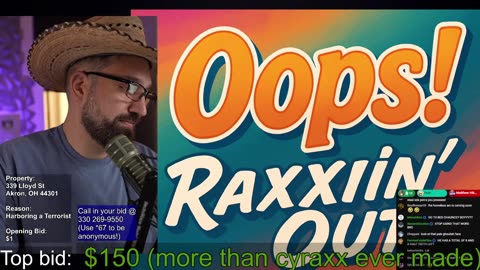 Cyraxx on John John's stream 2025-09-30 "Auctioning Cyraxx's House For $1"