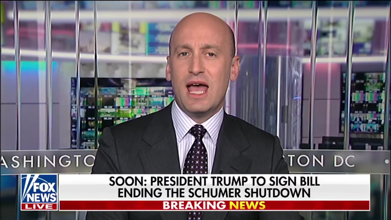 Stephen Miller about the Democrats losing the argument after shutting down the Government