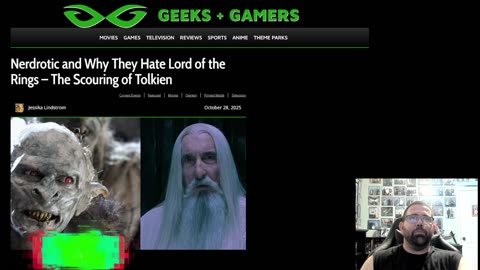 Nerdrotic Discusses Why People Hate JRR Tolkien's Lord Of The Rings