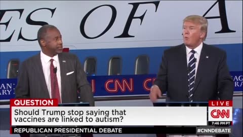 Trump Autism Vaccines Presidential Debate