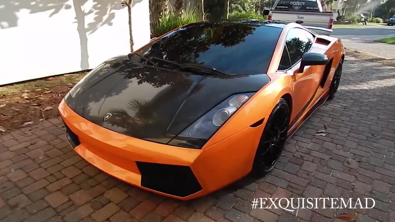 Detailing a Lamborghini