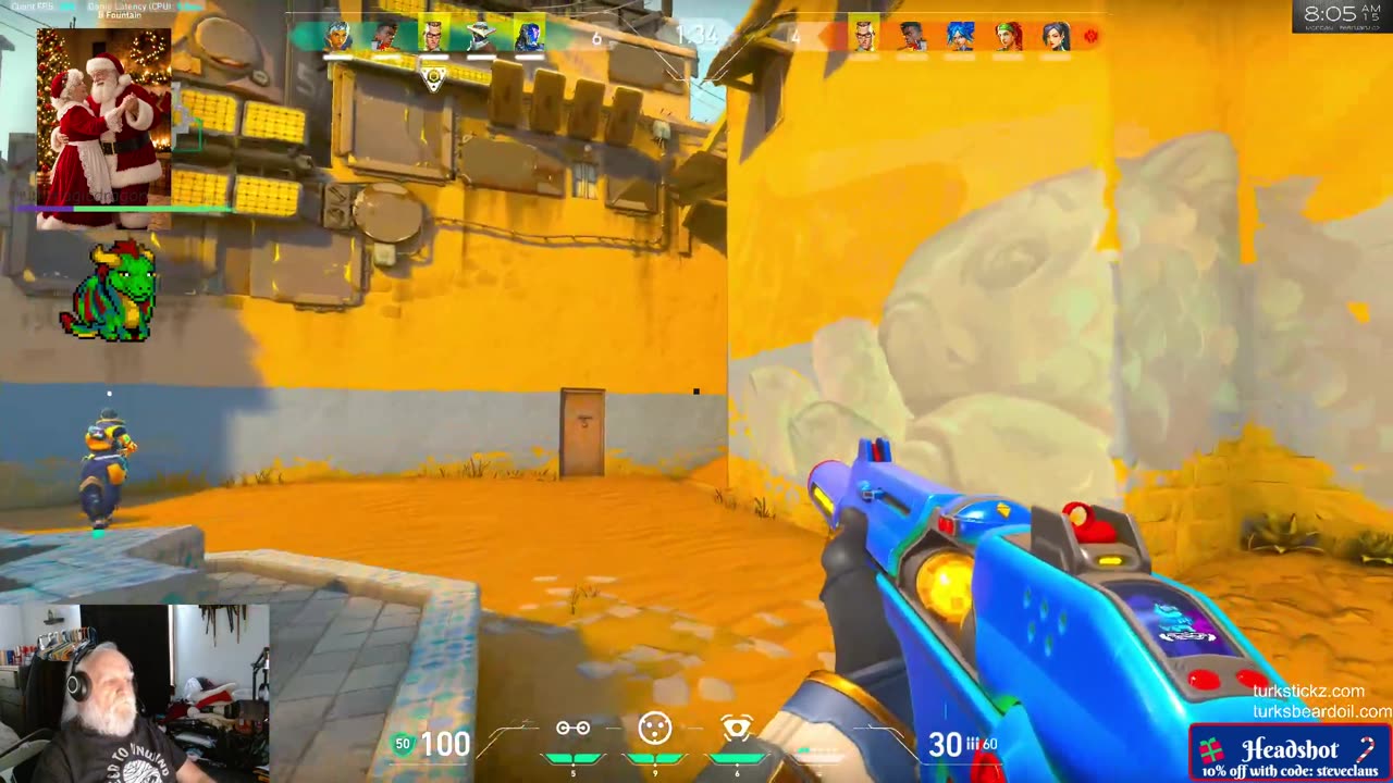 playing Valorant badly