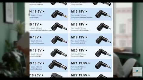 XOUBZ 90W Universal Laptop Charger Compatible with HP Lenovo Dell Acer Asus Tosh