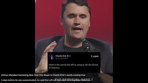 Charlie Kirk said the Left will use Islam to bring down America!