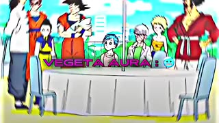 Breaking: VEGETA AURA 💀🥶 #dragonball #dragonballz #vegeta #anime #aura #skulledi