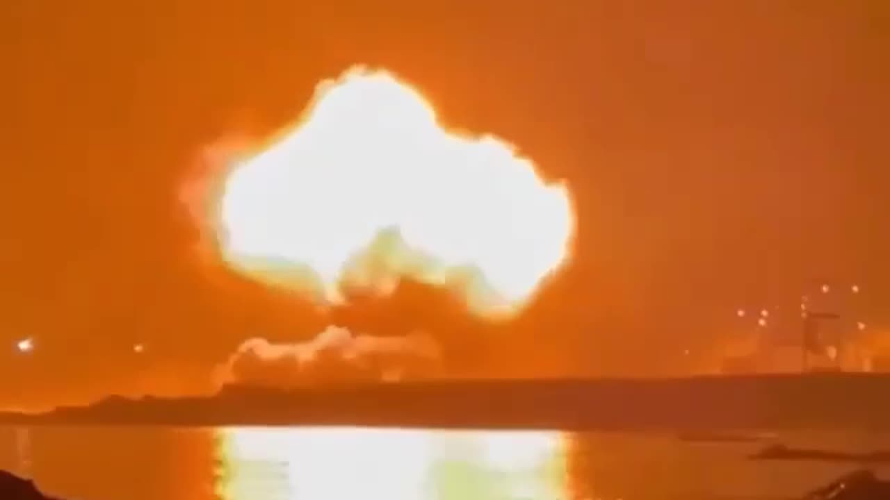 Absolutely Insane Detonation of an Oil Depot in Occupied Crimea