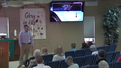 October 5, 2025 - Sermon at Lamb of God - Genesis 2:7; Psalm 103:10-13; 1 John 2:1-2; John 1:4-5