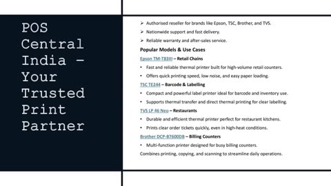 POS Printer for Retail & Restaurants – Speed, Clarity, and Performance