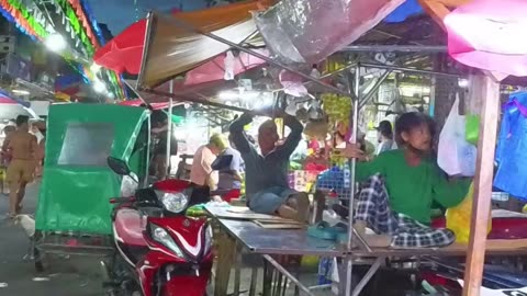 Vibrant Market on Elcano Street in Tondo, Manila City in the Philippines