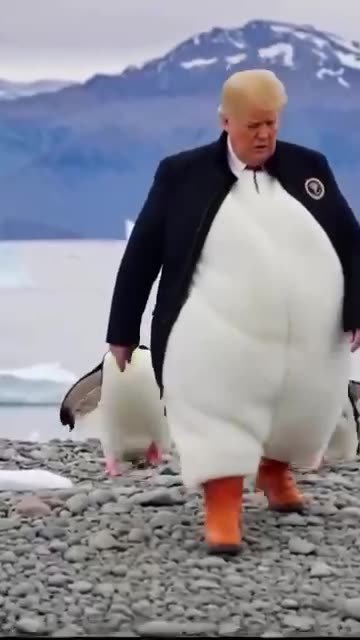 Presidente della Greenland seguito dai suoi elettori più devoti