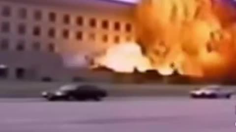 A CLIP OF THE ACTUAL MISSILE STRIKE ON THE PENTAGON 🚀 [THERE IS NO PLANE]
