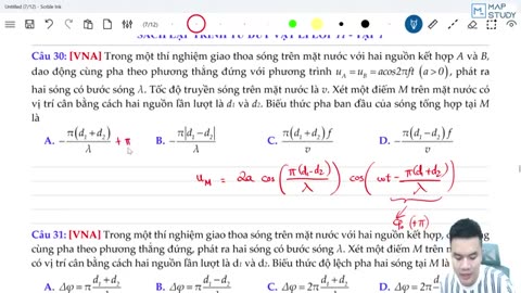 Bài 9 Giao thoa sóng ts1 Dạng Lý thuyết cơ bản 60 Phút