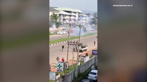 Nigerian police fire tear gas to disperse protesters in Abuja