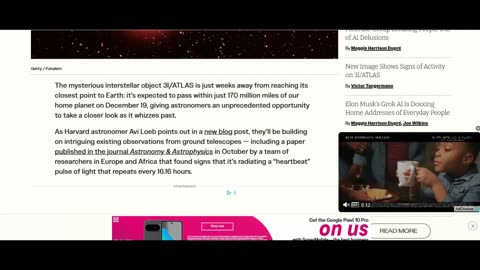 The 3 I Atlas light 'pulse' comes from an area less than 200 ft across!