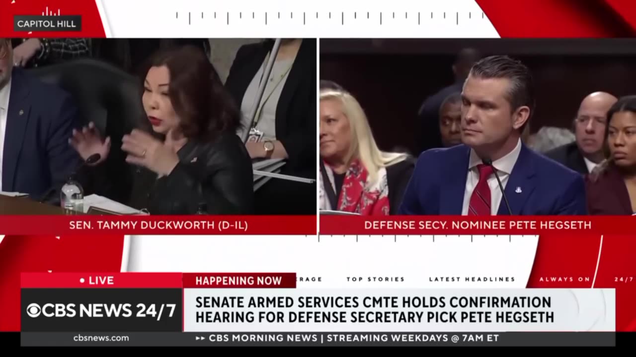 Sen Duckworth tries to trick Pete Hegseth