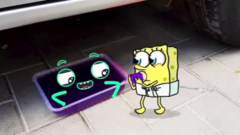 Helpp !! Car Crushing Police Spongebob vs Police Truck 🚓 Crushing Crunchy & Soft Things by Car