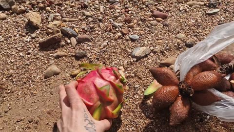 Thailand street food! Exotic fruit heaven 😍🌿