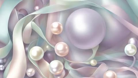 Pastel Ribbon-Like Shapes Visual